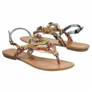 ZigiSoho Fairy Diamond Pearl Chain Beaded Sandals